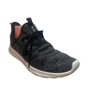 Adidas Women's Black and White Cloudfoam Knit Sneakers
